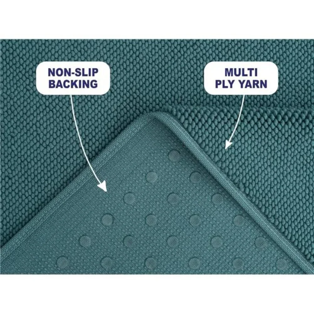New Bath Rug, 17 in 24 in 100% Cotton Bath Mats Rugs for Bathroom